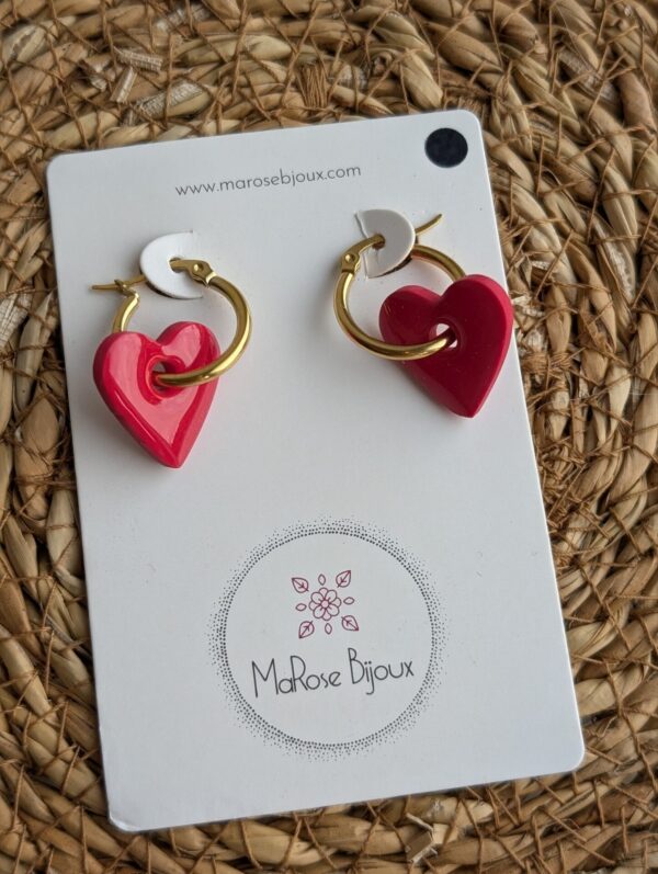 Boucle d'oreille Passion