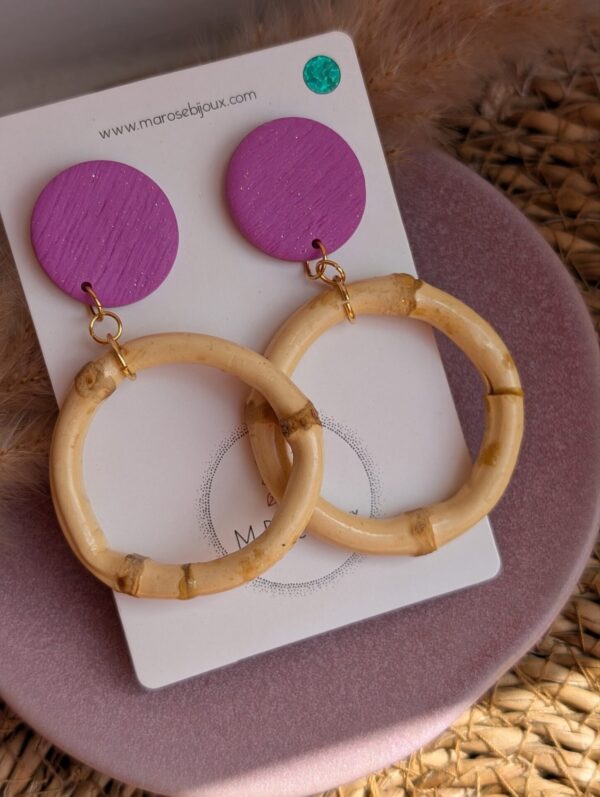 Boucle d'oreille Rosa