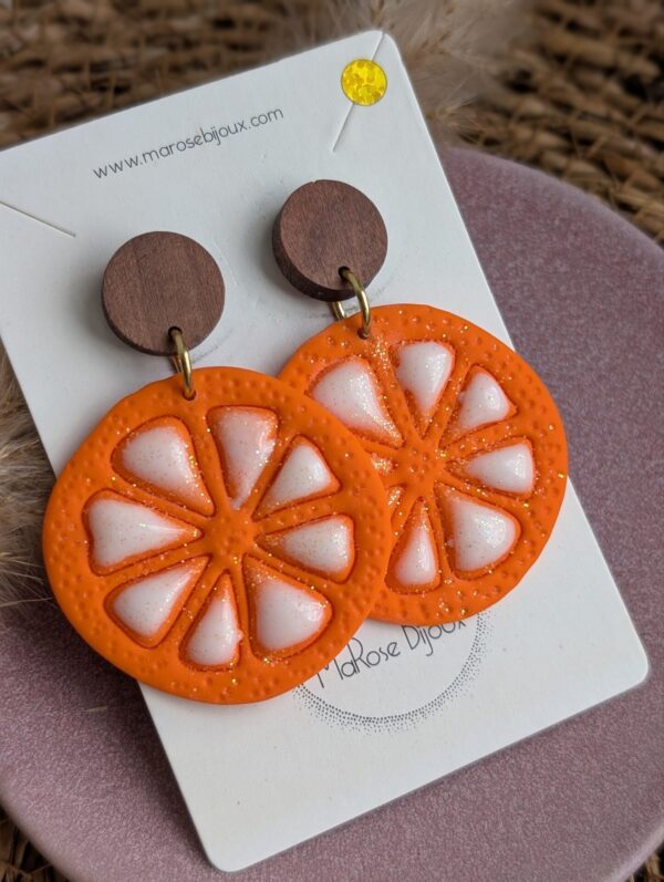 Boucle d'oreille Zeste d'été