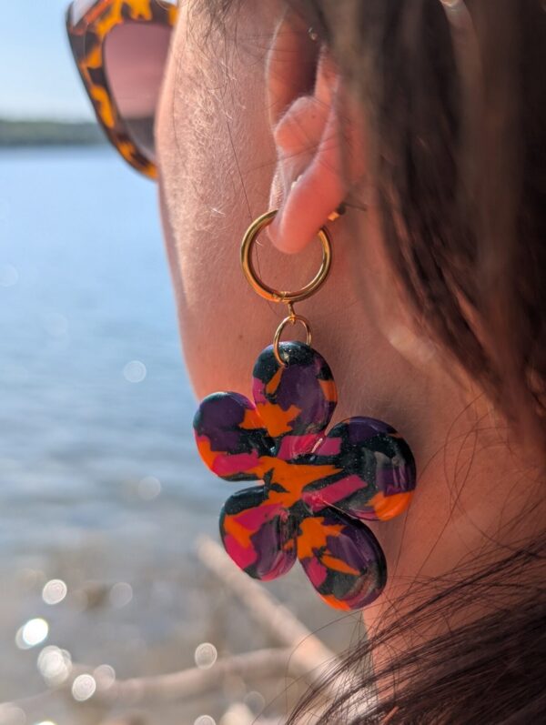Boucle d'oreille Zeste d'été