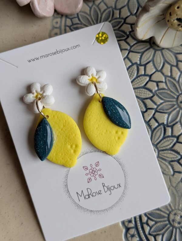 Boucle d'oreille Zeste d'été