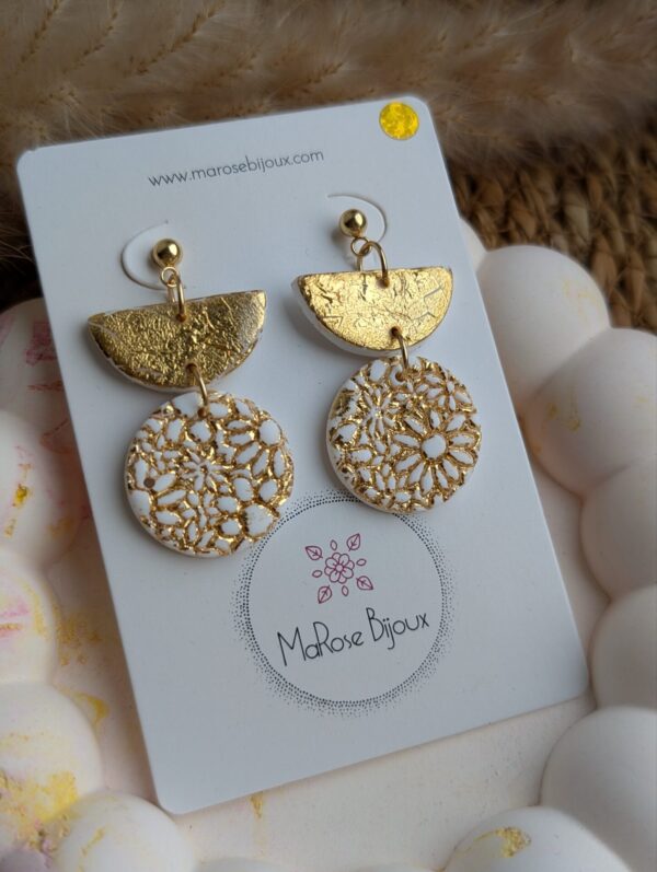 Boucle d'oreille Souffle d'or
