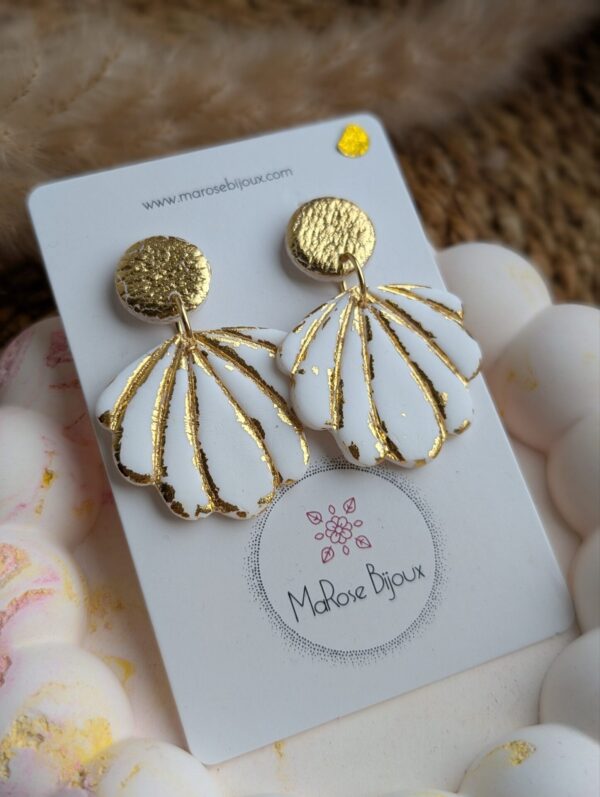 Boucle d'oreille Souffle d'or
