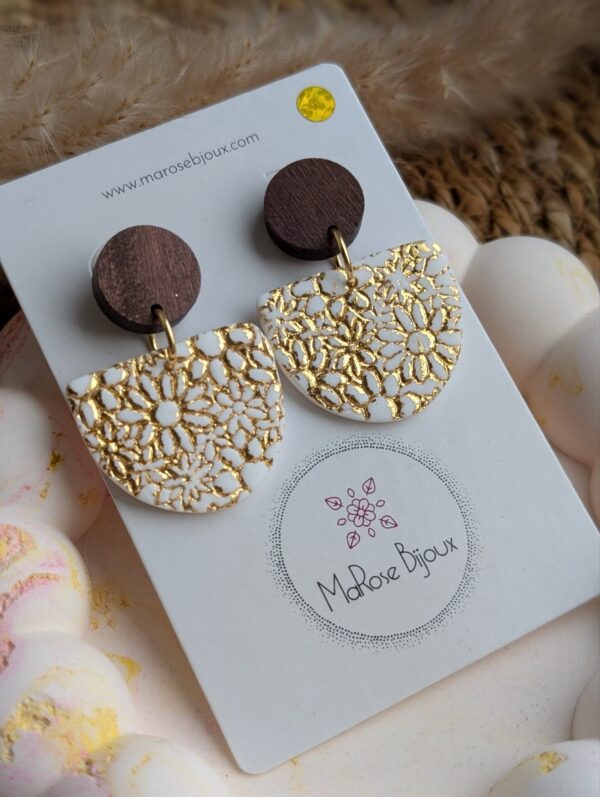 Boucle d'oreille Souffle d'or