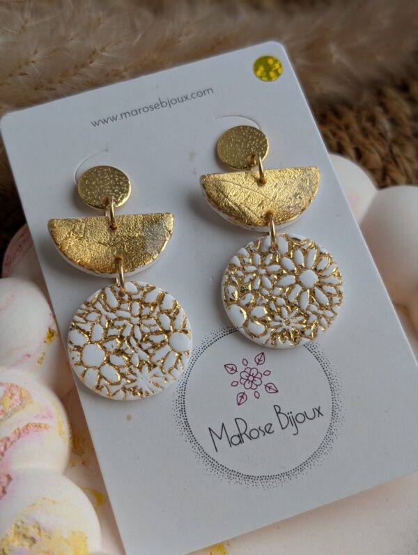Boucle d'oreille Souffle d'or