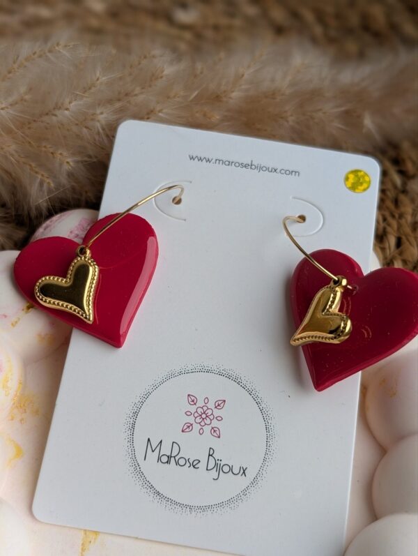 Boucle d'oreille Fusion ardente