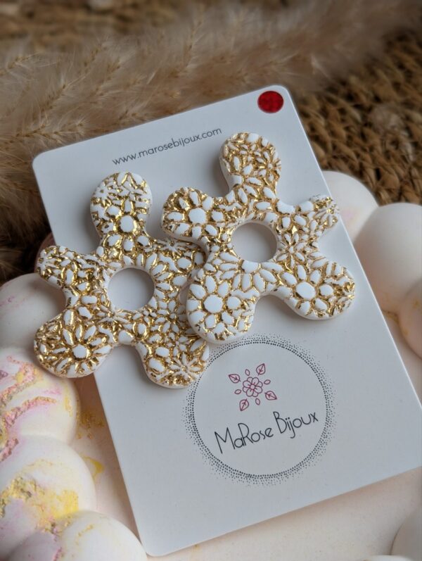 Boucle d'oreille Souffle d'or