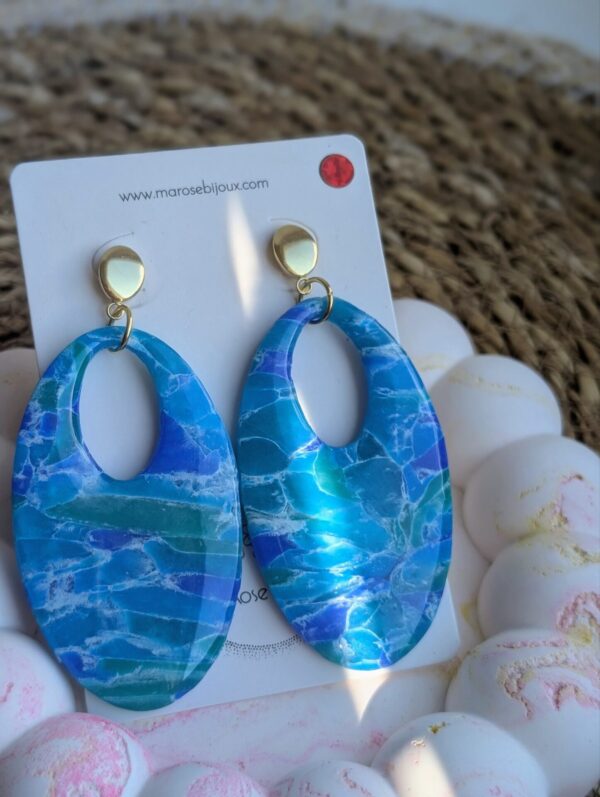 Boucle d'oreille Océan