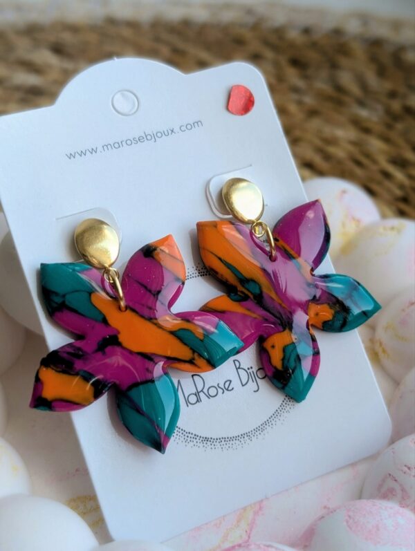 Boucles d'oreilles Émeraude