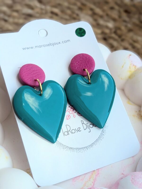 Boucles d'oreilles Émeraude