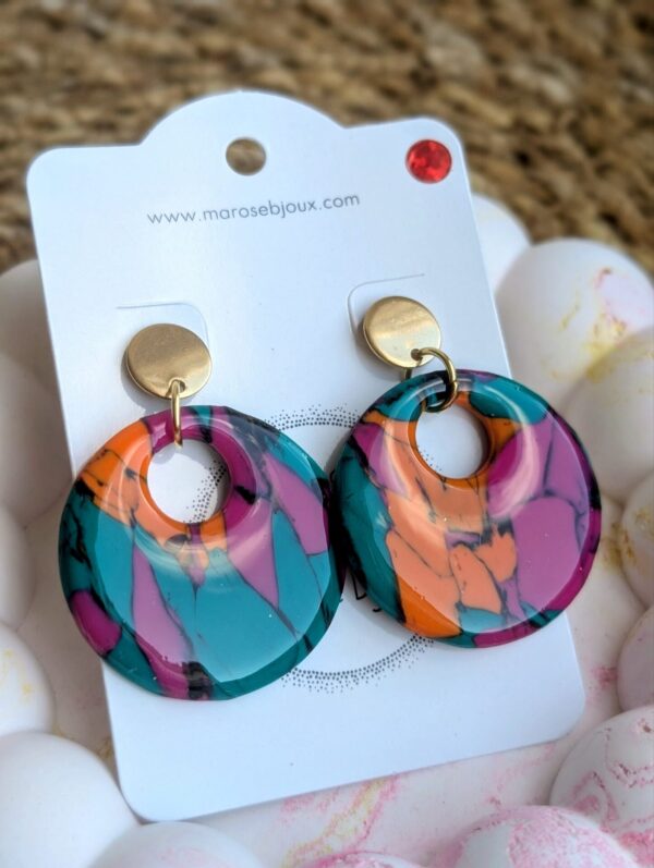 Boucles d'oreilles Émeraude