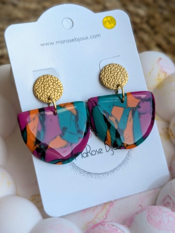 Boucles d'oreilles Émeraude
