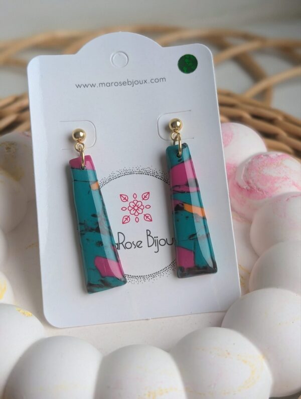Boucles d'oreilles Émeraude