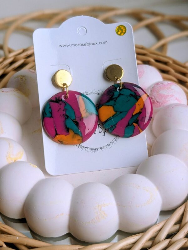 Boucles d'oreilles Émeraude