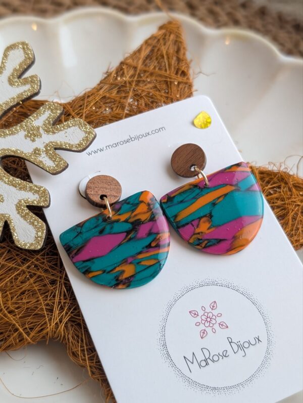 Boucles d'oreilles Émeraude