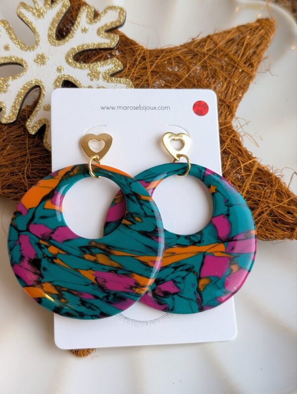 Boucles d'oreilles Émeraude