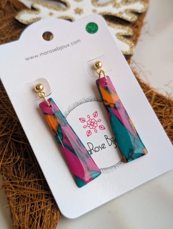 Boucles d'oreilles Émeraude