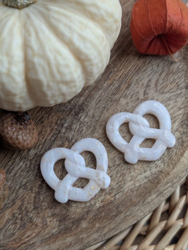 Pampille Bretzel blanc nacré