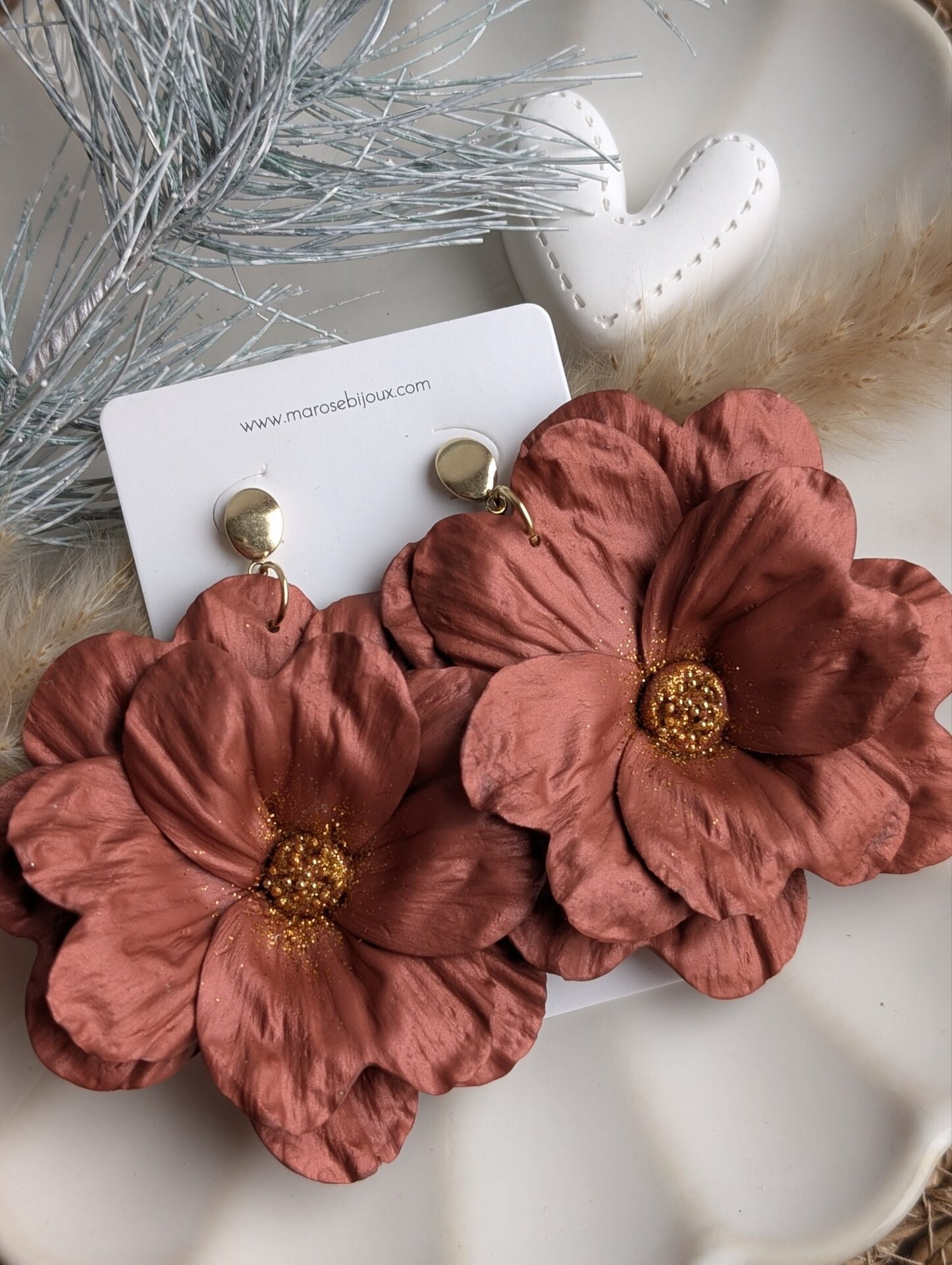 Boucles d'oreilles Bloom Cuivre