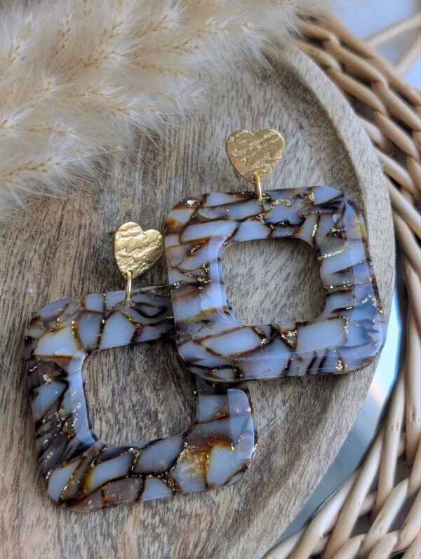 Boucles d'oreilles Mocha