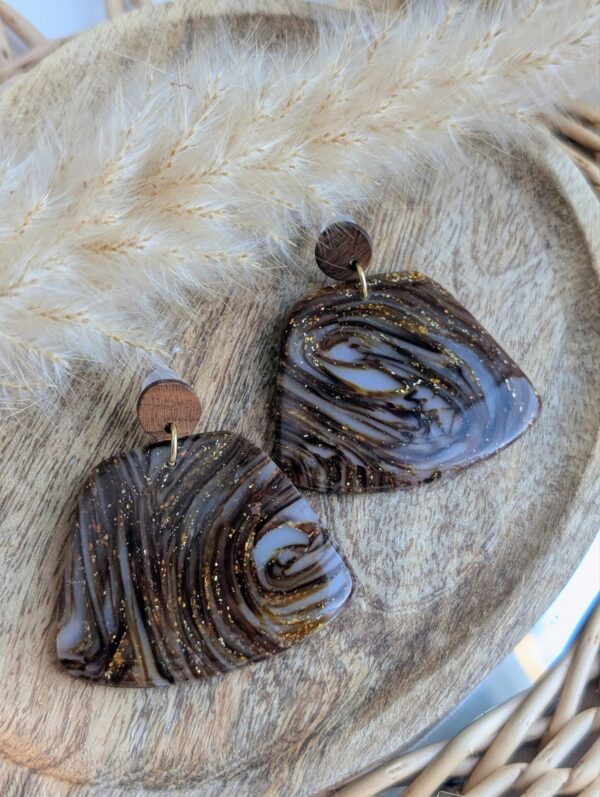 Boucles d'oreilles Mocha