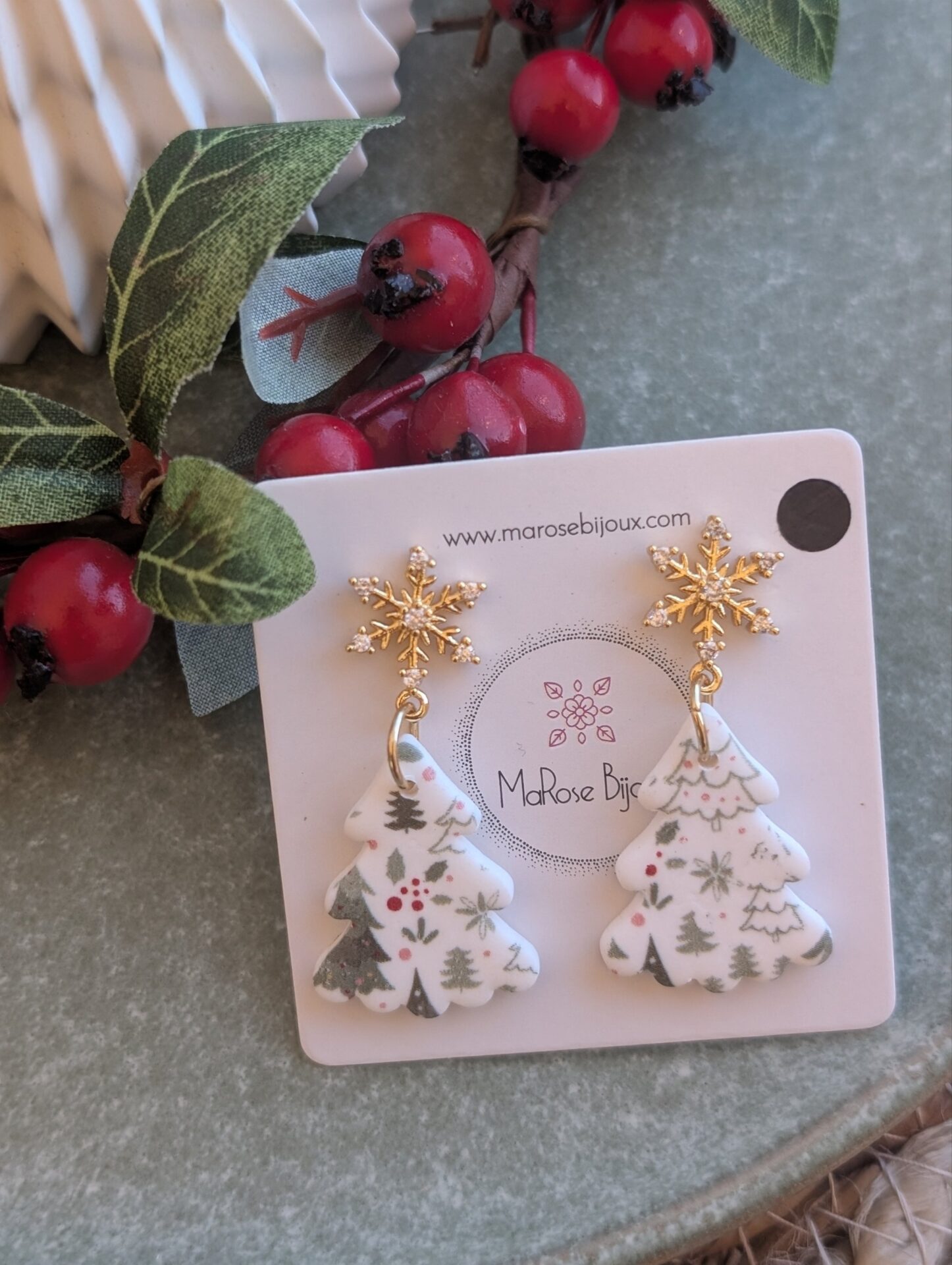 Boucles d'oreilles Petit sapin