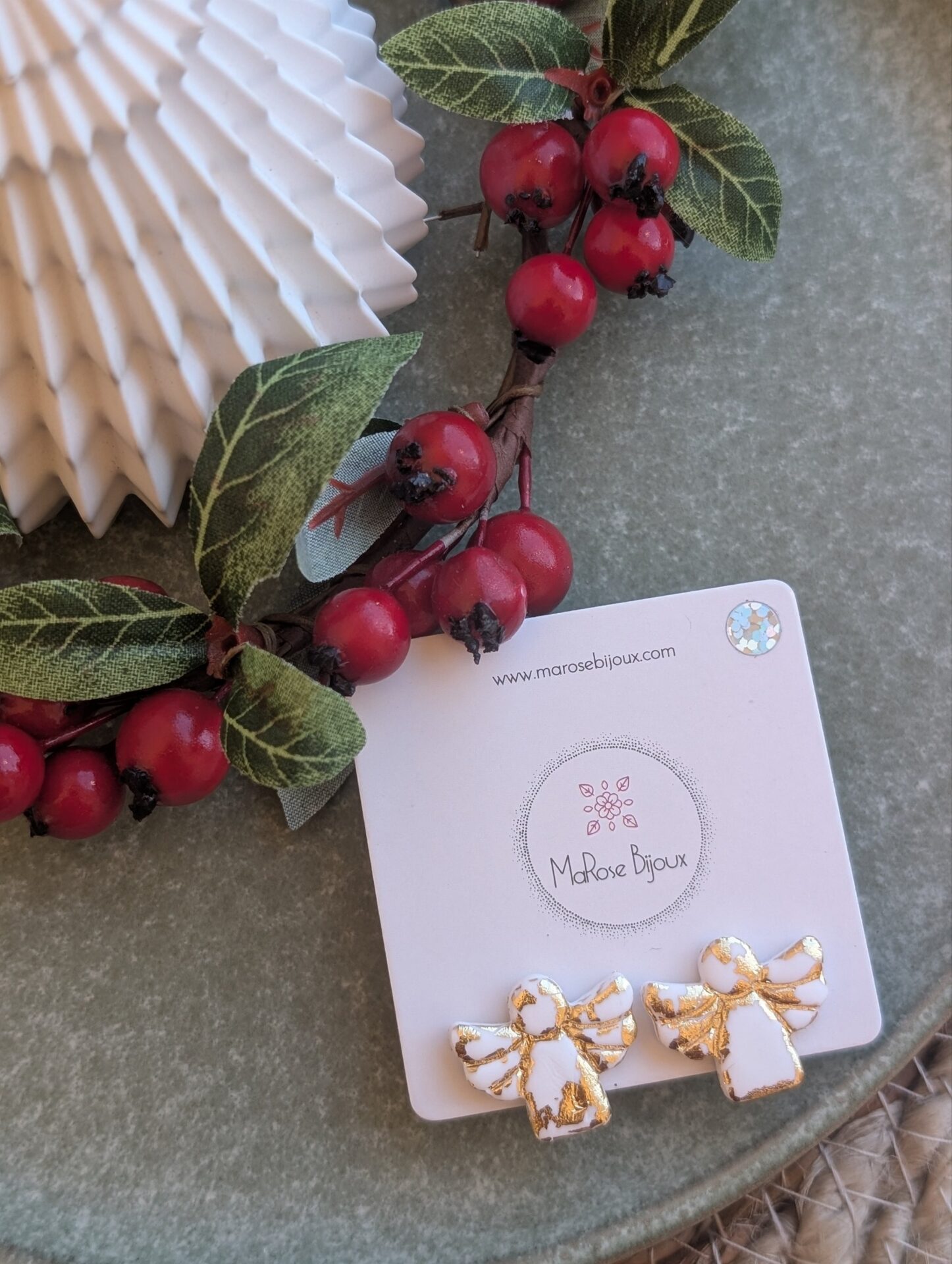 Boucles d'oreilles Souffle d'angepetite puce