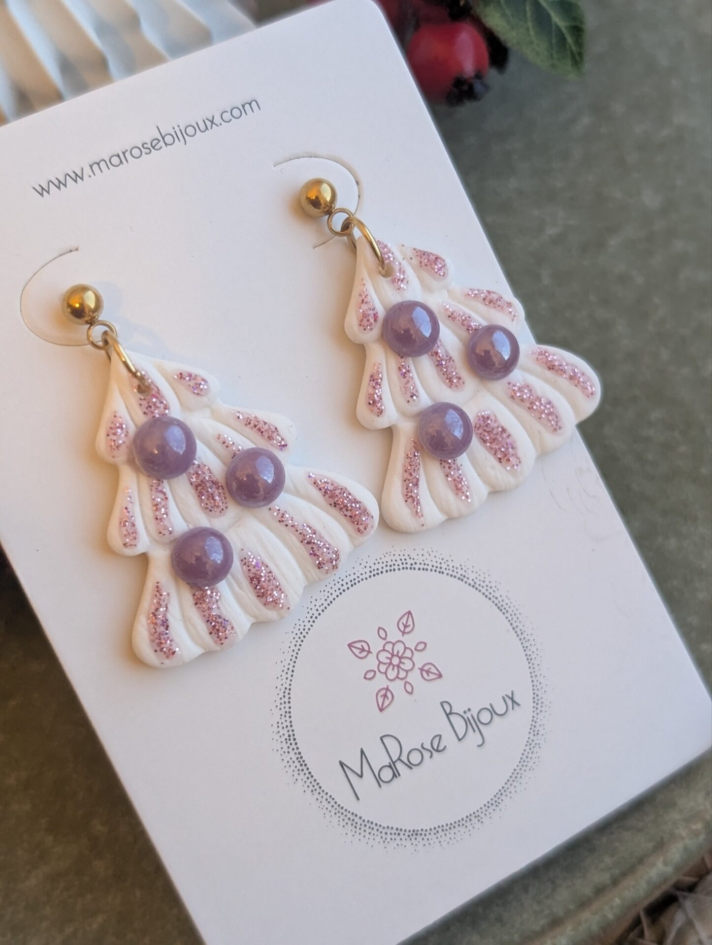 Boucles d'oreilles Sapin