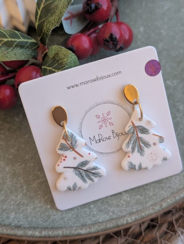 Boucles d'oreilles Petit sapin