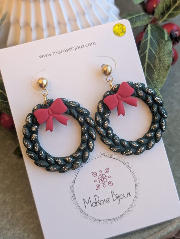 Boucles d'oreilles Couronne de l'avent