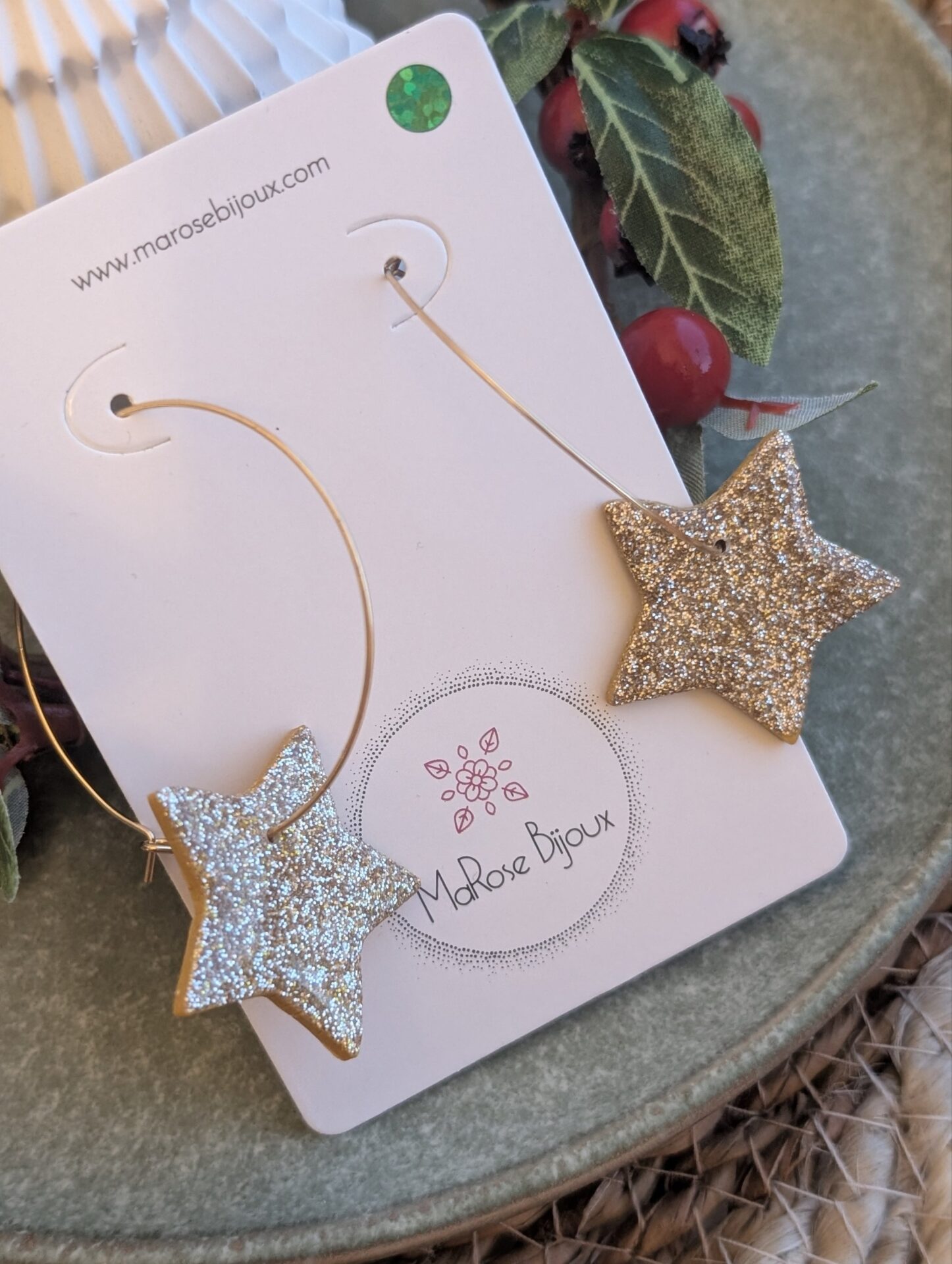 Boucles d'oreilles Étoile