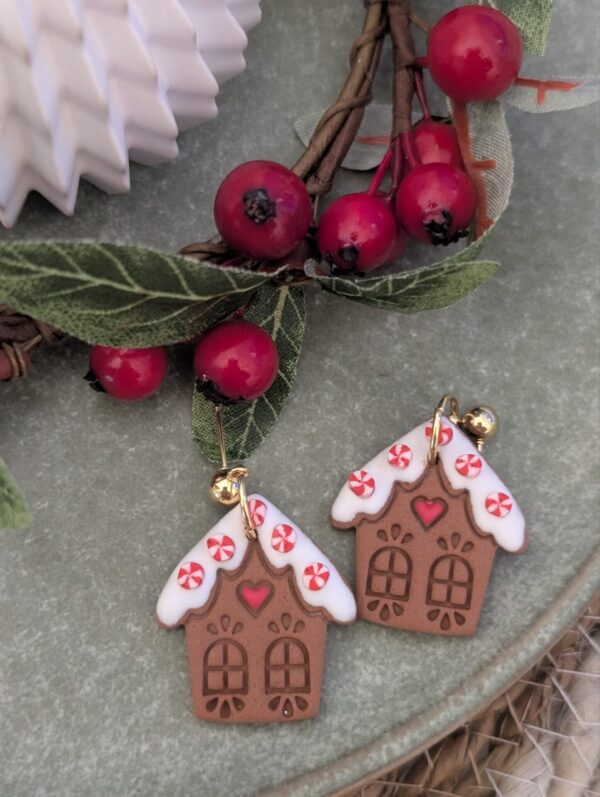 Boucles d'oreilles Maison pain d'épices
