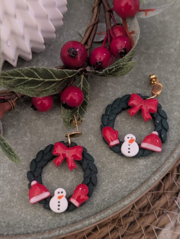 Boucles d'oreilles Couronne de l'avent