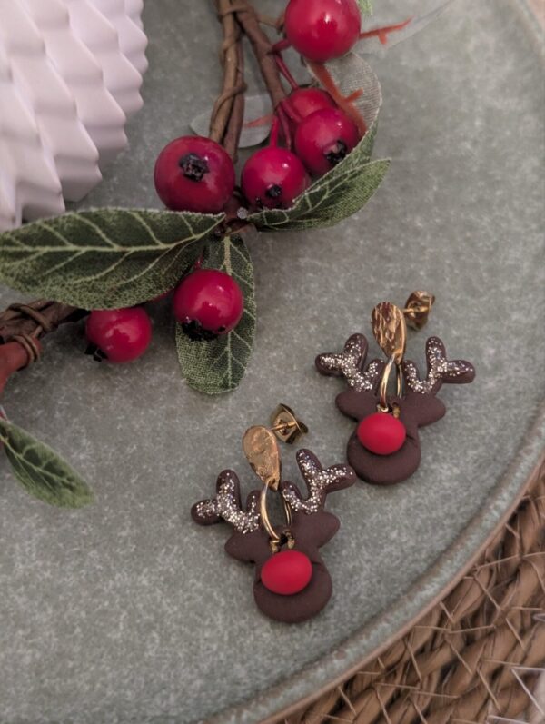 Boucles d'oreilles Renne