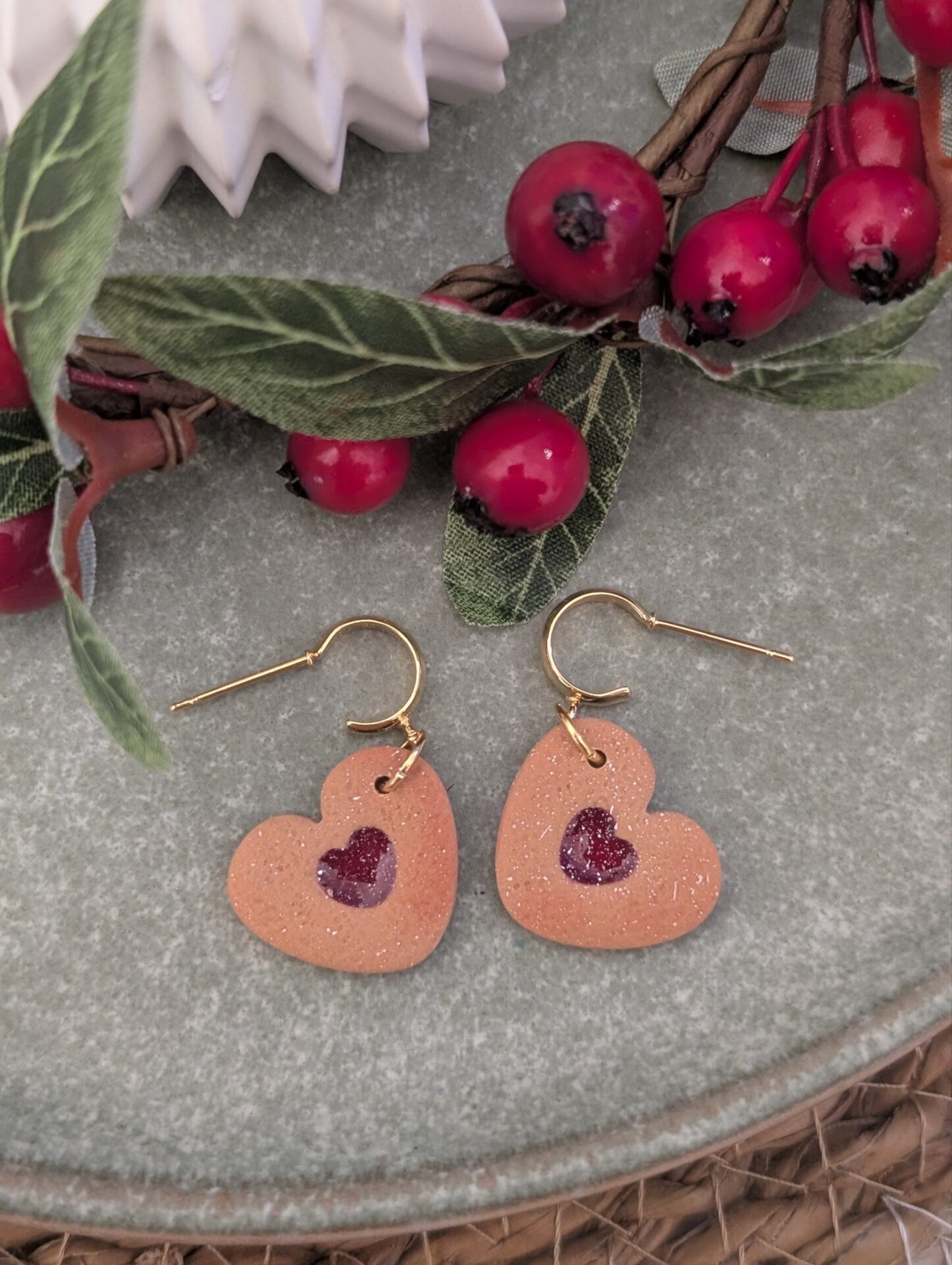 Boucles d'oreilles Bredele alsacien