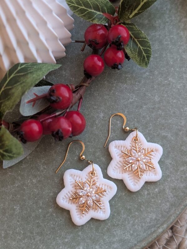 Boucles d'oreilles Flocon