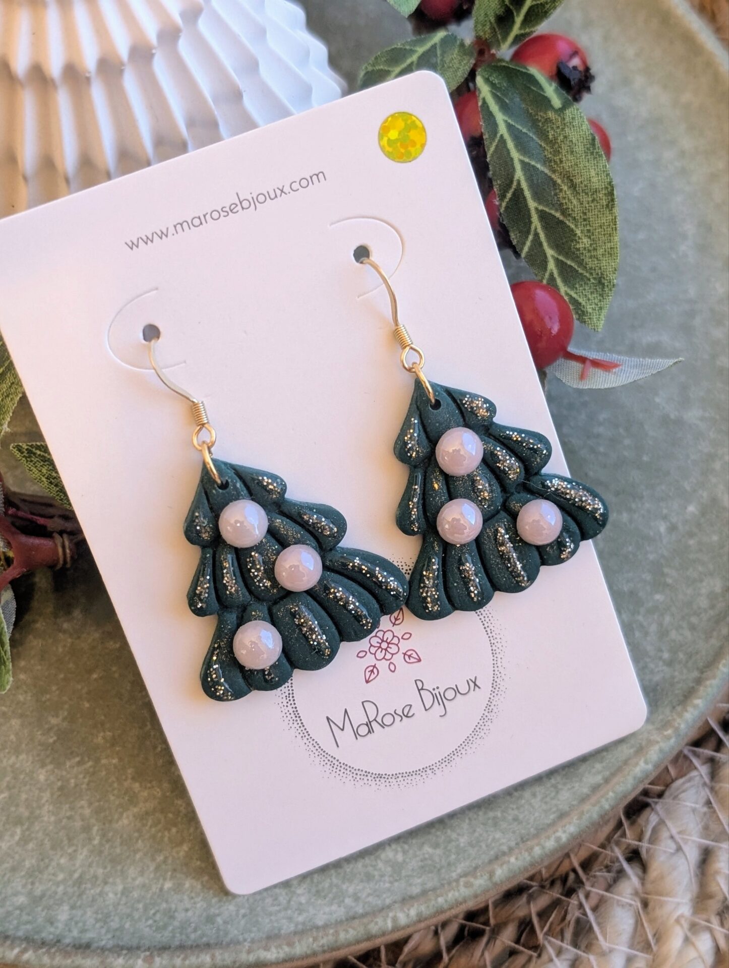 Boucles d'oreilles Sapin