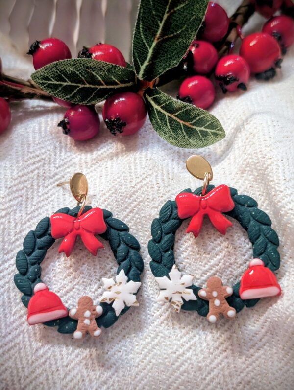 Boucles d'oreilles Couronne de l'avent