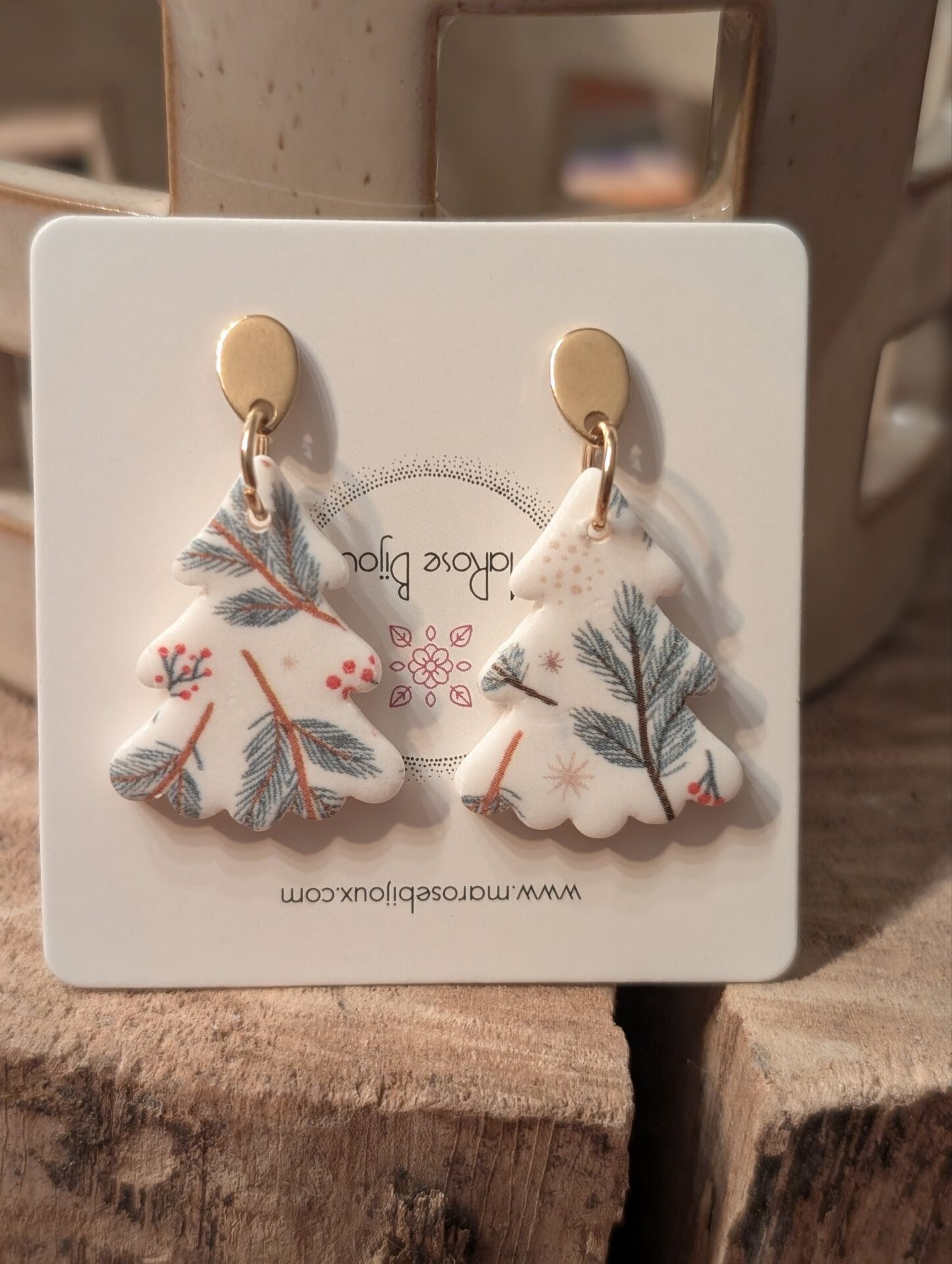 Boucles d'oreilles Petit sapin