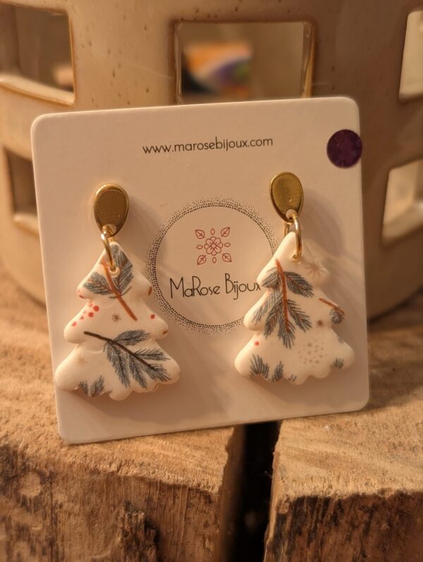 Boucles d'oreilles Petit sapin