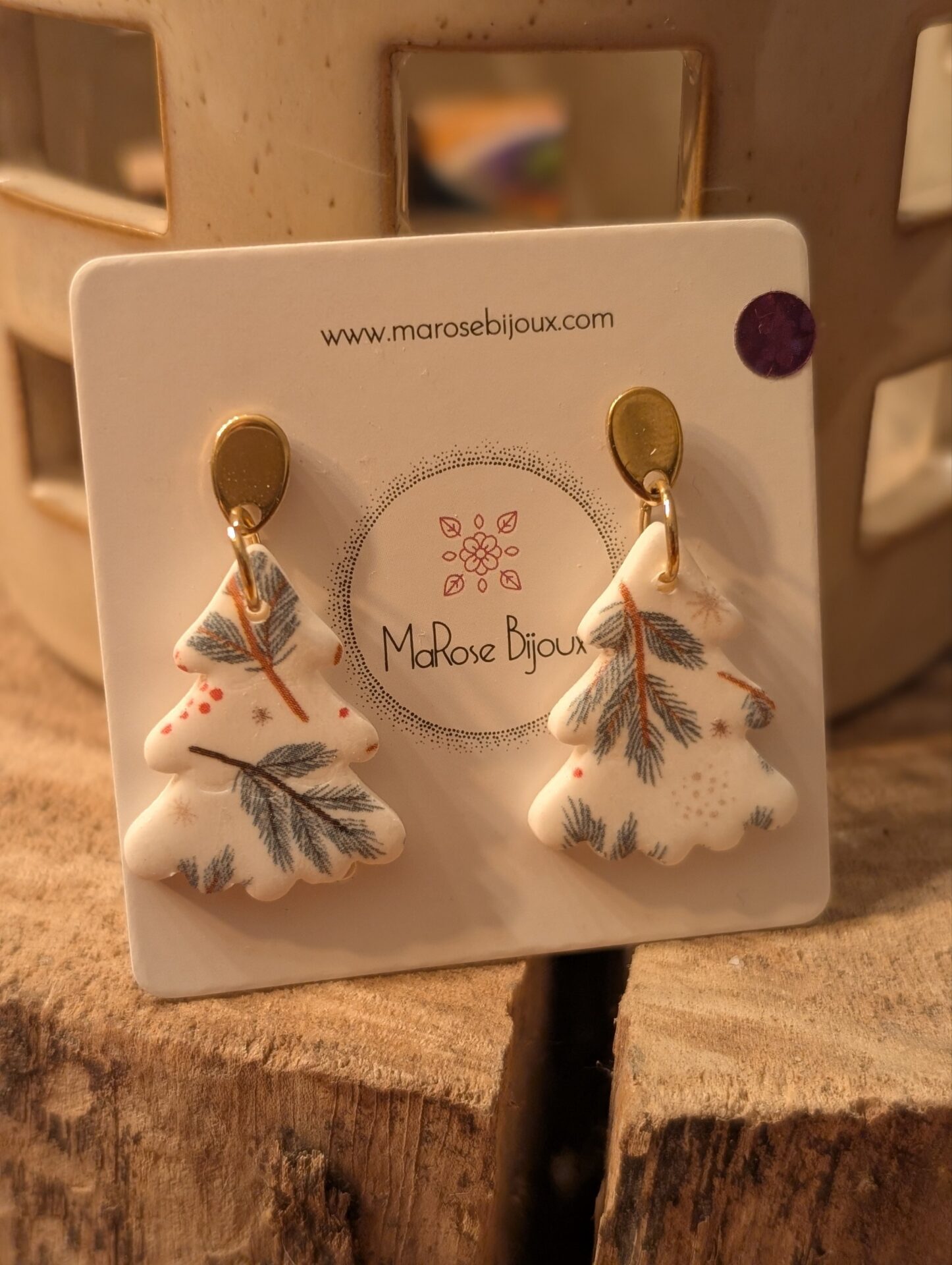 Boucles d'oreilles Petit sapin