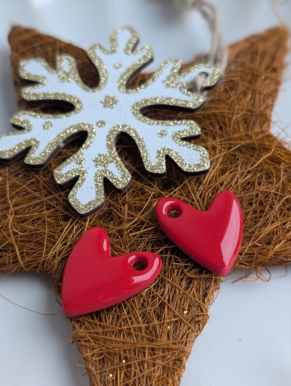 Pampille coeur rouge