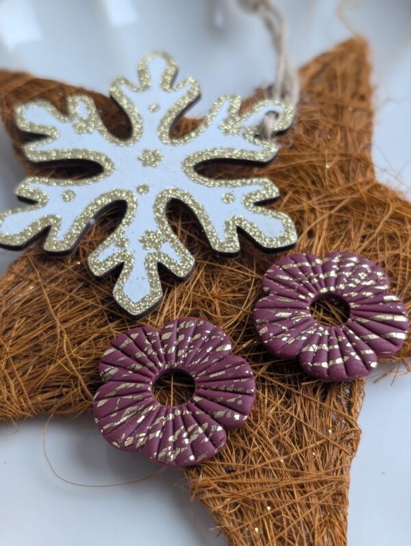 Pampille Fleur Xl bordeaux