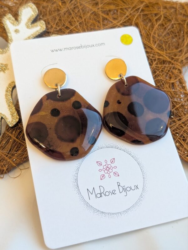 Boucles d'oreilles Mocha