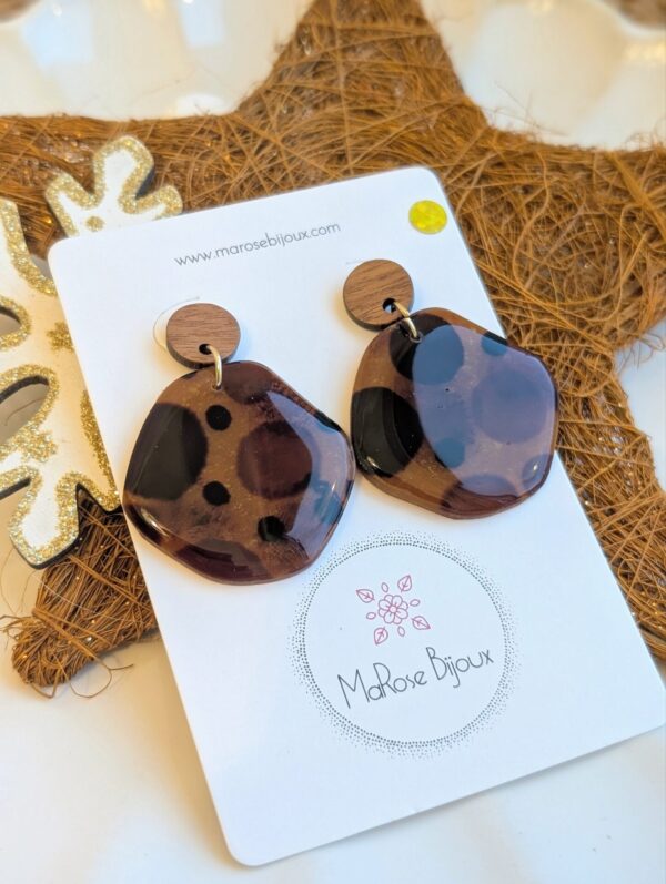 Boucles d'oreilles Mocha