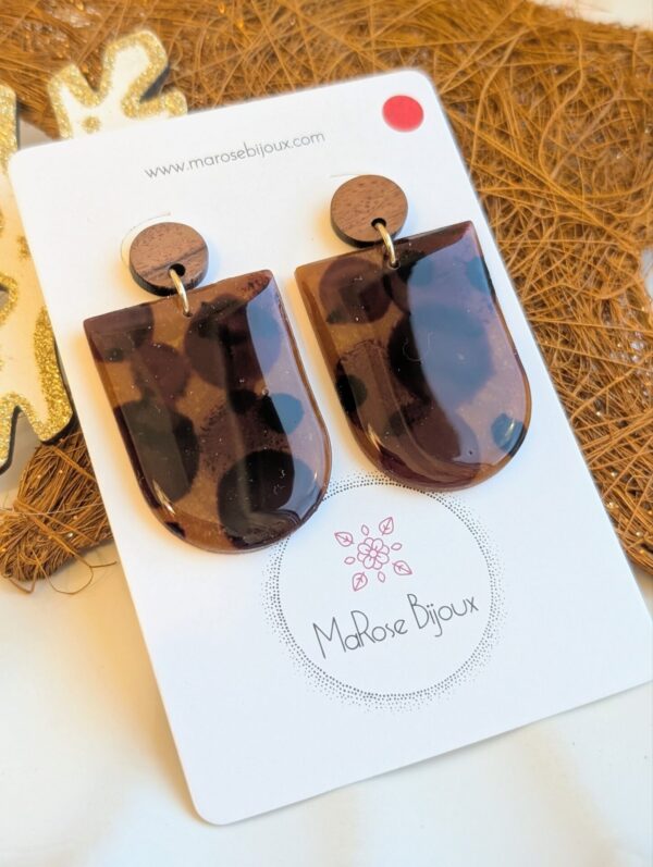 Boucles d'oreilles Mocha