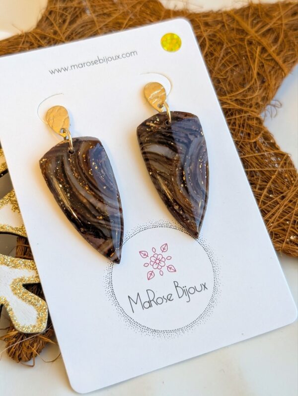 Boucles d'oreilles Mocha