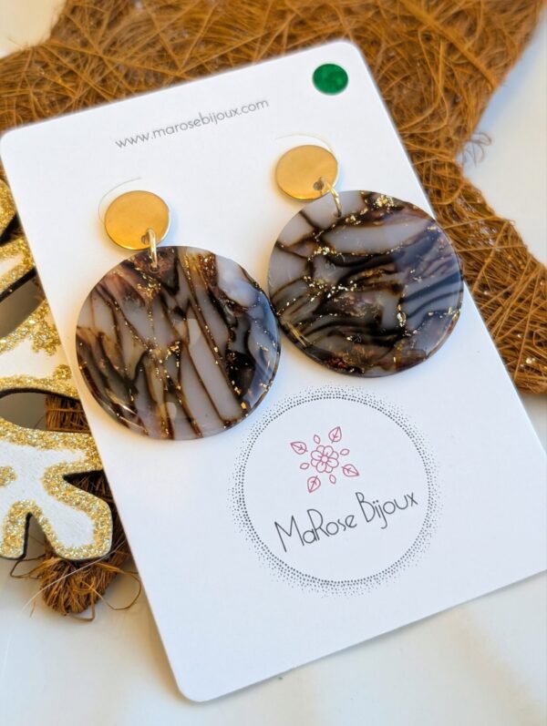 Boucles d'oreilles Mocha