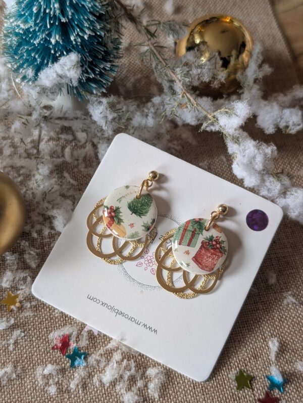 Boucles d'oreilles Noël