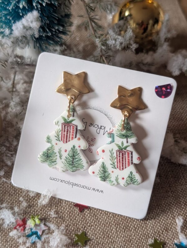 Boucles d'oreilles Petit sapin